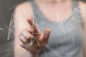 group network digital 3d modern