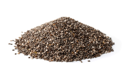 Pile of chia seeds