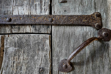 Kalmar, Sweden The grounds of the Kalmar Castle and wooden door. © Alexander