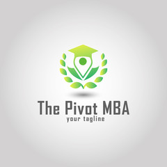 Education vector logo design template