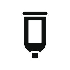 toothpaste bottle icon, silhouette style