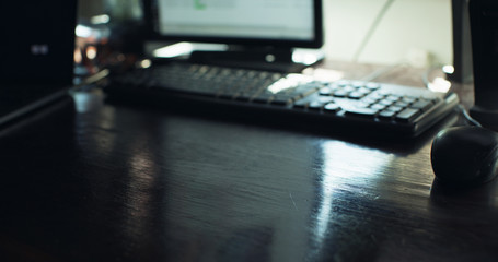 Home work desk in isolation