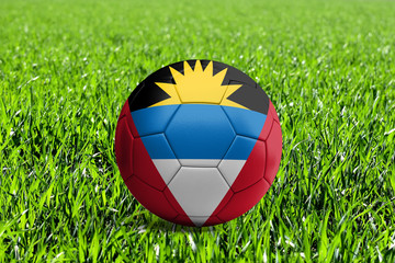 Antigua and Barbuda Flag on Soccer Ball