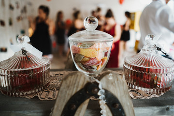 christmas decoration on a wooden table