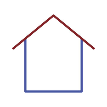 Isolated line house vector design