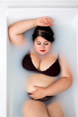 Naklejka premium woman in sensual lingerie