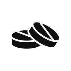 medicine concept, medication pills icon, silhouette style