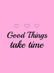 Motivational quote written on abstract background with colorful hearts, graphic design illustration wallpaper