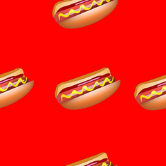 Bright beautiful pattern with delicious food.