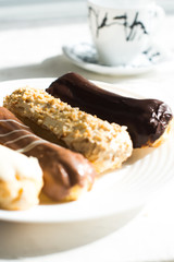 chocolate cake with caramel sauce