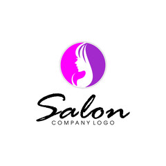 salon logo design vector