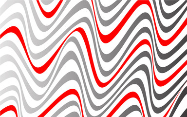 striped abstract background black, red and white lines vector