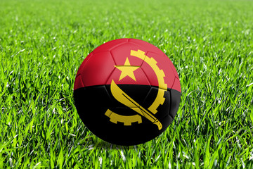 Angola Flag on Soccer Ball