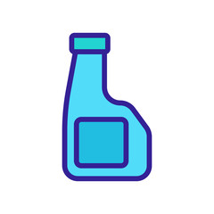 bottle of oil unusual shape icon vector outline illustration