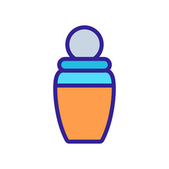 oil can with big round lid icon vector. oil can with big round lid sign. color symbol illustration