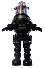 Vintage tin robot toy