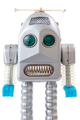 Vintage tin robot toy