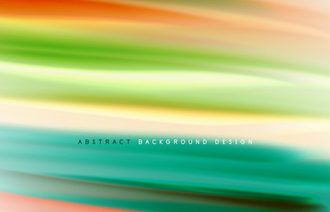 Abstract background - fluid color gradient waves, with dynamic motion line effect. Vector Illustration For Wallpaper, Banner, Background, Card, Book Illustration, landing page