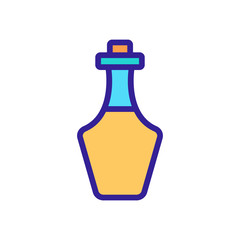 greek kitchen oil bottle icon vector. greek kitchen oil bottle sign. color symbol illustration