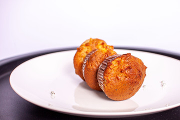 muffins on a plate