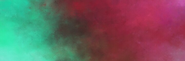 beautiful abstract painting background texture with dark moderate pink and light sea green colors and space for text or image. can be used as postcard or poster