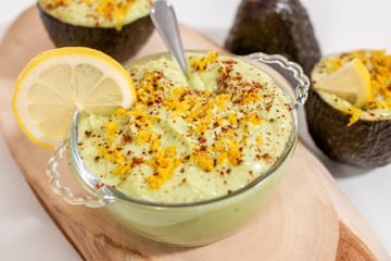 avocado pear sweet cream