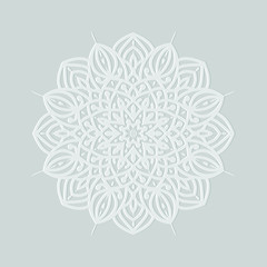 Abstract floral Background with Golden Ornament Mandala Background
