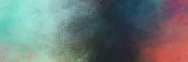 beautiful vintage texture, distressed old textured painted design with dark slate gray and pastel blue colors. background with space for text or image. can be used as horizontal header or banner