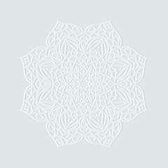 Abstract floral Background with Golden Ornament Mandala Background
