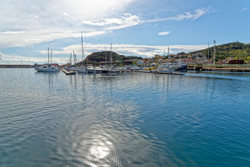 Fototapeta premium Arbatax harbour - East coast of Sardinia - Italy