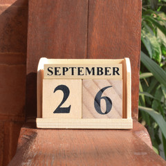 September 26, Cover Vintage background.	
