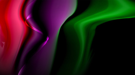 Liquid colors fluid gradients on black background