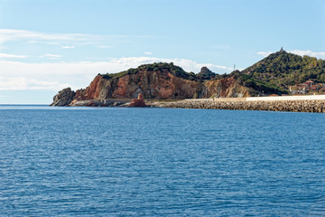 Fototapeta premium Arbatax harbour - East coast of Sardinia - Italy