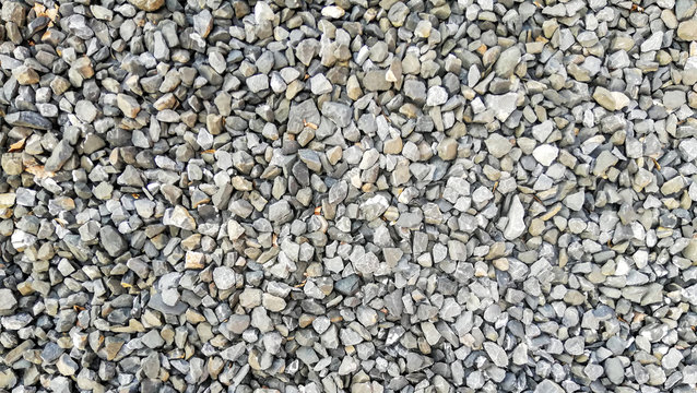 texture of gravel stones on ground background