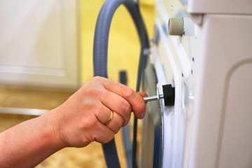 Repair and maintenance of the washing machine.I nstallation of the washing machine by the master.