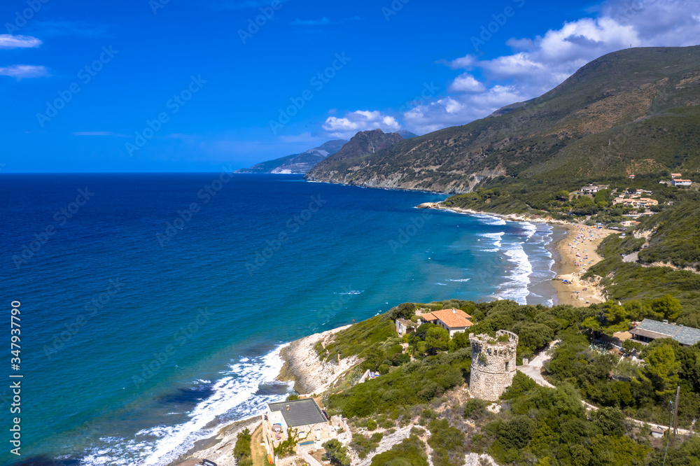 Canvas Prints Aerial Cap Corse