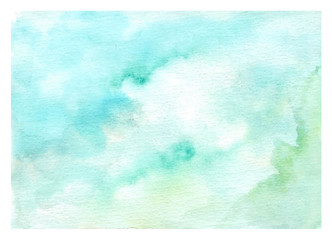 soft green watercolor texture background