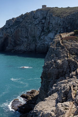 Costa Brava landscape from Spain, near the small village Montgo