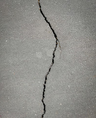 texture of asphalt with crack