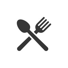Spoon and Fork Icon Vector Illustration