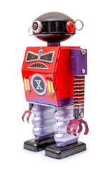 Vintage tin robot toy