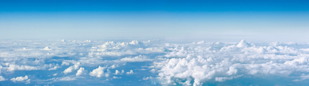 Clouds top view of the airplane. Heavenly landscape. © Natalya Chumak