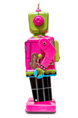 Vintage tin robot toy