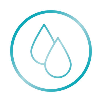 water drops icon, gradient style