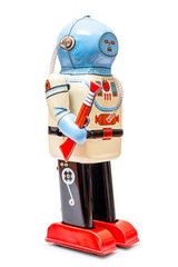 Obraz na płótnie Canvas Vintage tin robot toy