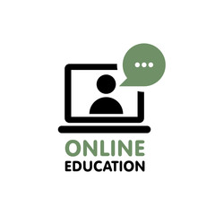 Online education resources vector line icon, online learning courses, distant education, e-learning tutorials