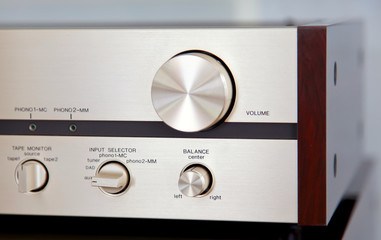 Vintage Stereo Amplifier Huge Volume Control Knob