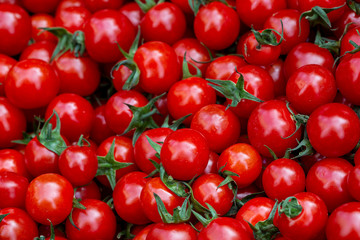 close up cherry tomatoes for background