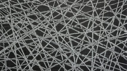 white chalk scribble on blackboard