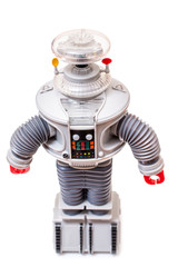 Vintage tin robot toy